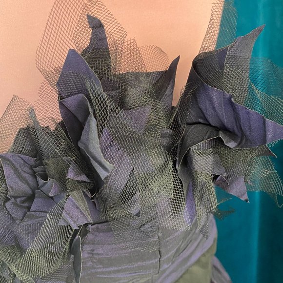 Maggy London Strapless Ruffle Cocktail Dress - Picture 12 of 13